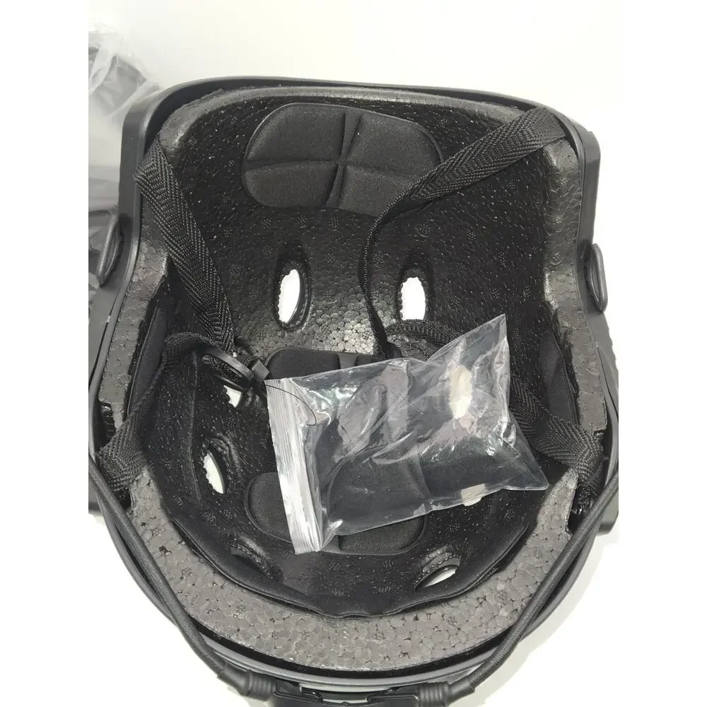 Tactical Airsoft Helmet w/ Face Mask Goggles Black Open Box Brand New